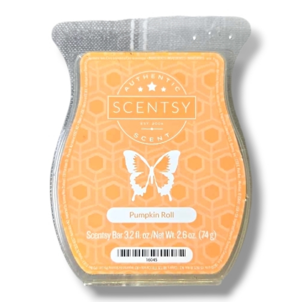 Scentsy Bar PUMPKIN ROLL Wax Brick - Fall Autumn Scent - Missing 1 pc.